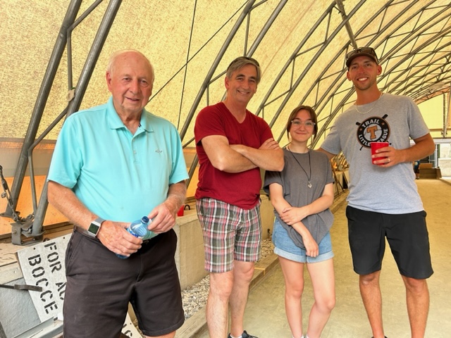 Bocce - Albert Merlo, Rob Daly, Grace Daly, & Chris Kissock